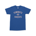 Feminists vs. Fascists Tee - Royal Blue